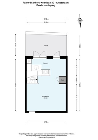 Floor plan - Fanny Blankers-Koenlaan 30, 1061 MG Amsterdam 
